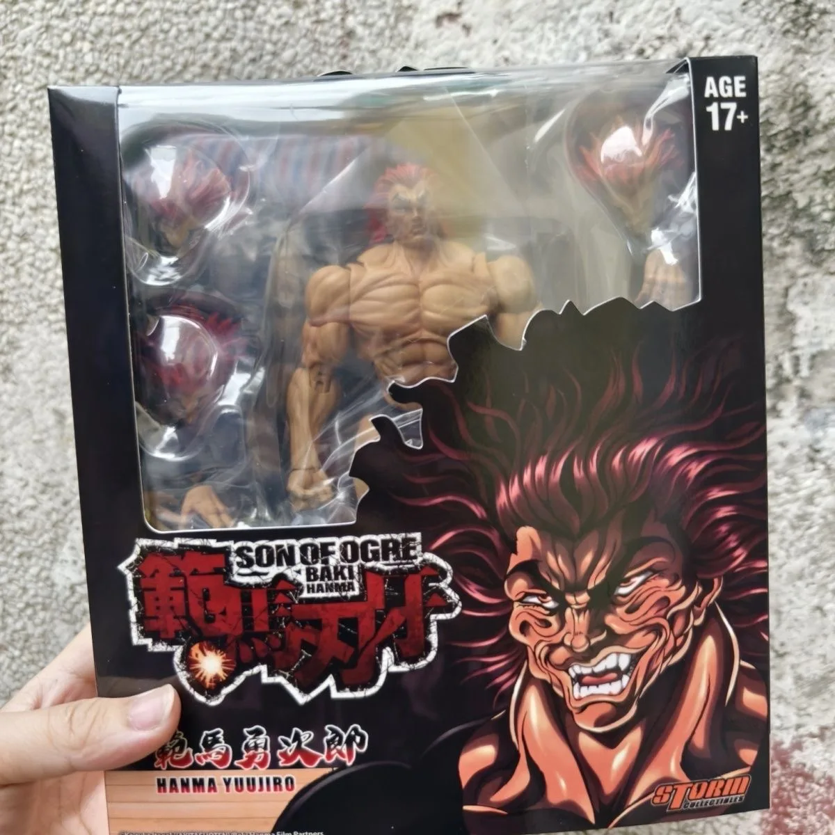 Model Kit Baki - ของเล่นฮอตสตอร์ม ตัวละครบากิ ลูกชายของโอเกร ฟิกเกอร์อนิเมะ ยูจิโร ฮันมะ