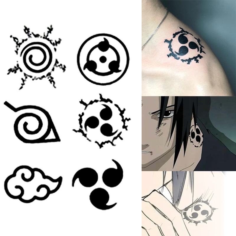Logo Model Kit - อะนิเมะ Naruto Tattoo สติกเกอร์ของเล่น Curse of