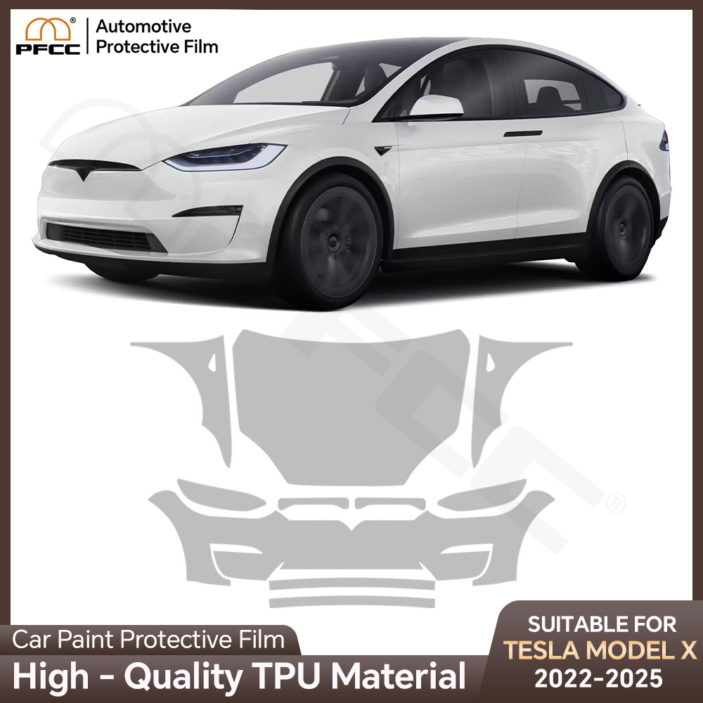 Logo Model Kit - ฟิล์มกันรอยรถยนต์ TPU เงา/ด้าน 8.5MIL สำหรับ Tesla