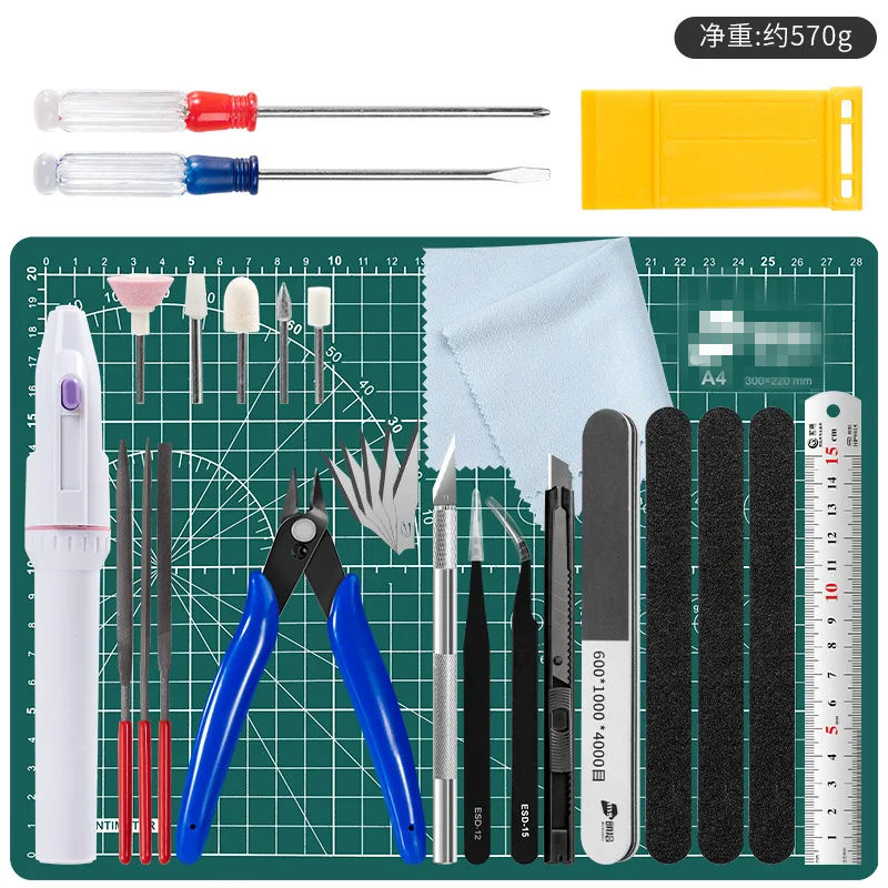Model Kit Nippers - ชุดเครื่องมือประกอบโมเดลกันพลา คีมตัด ที่ตัดพลาสติก ที่รองตัด แหนบ เครื่องขัด