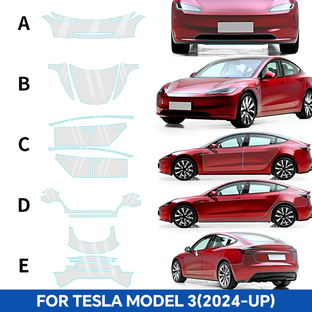 สีป้องกันฟิล์มสําหรับTeslaรุ่น - Logo Model Kit บทวิจารณ์และราคา