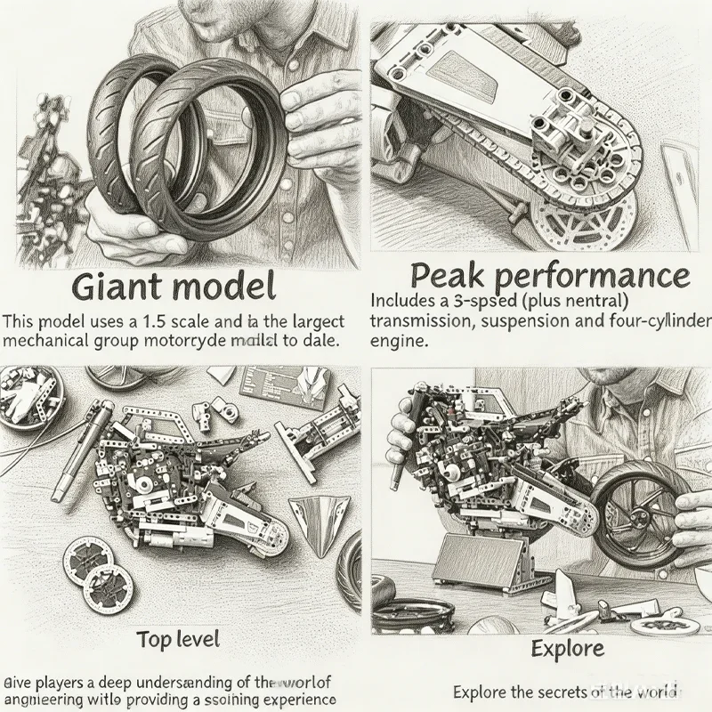1920 ชิ้น บล็อกตัวต่อรถมอเตอร์ - Model Kit Motor Nuclear บทวิจารณ์และราคา
