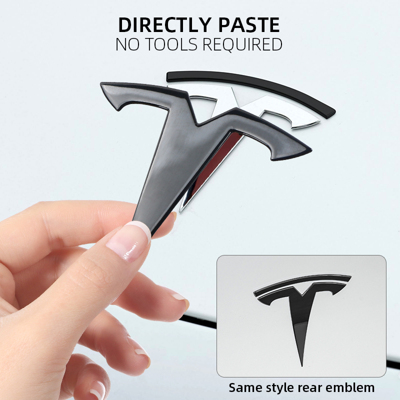 โลโก้โลหะแท้ 100% สำหรับ Tesla - Logo Model Kit บทวิจารณ์และราคา