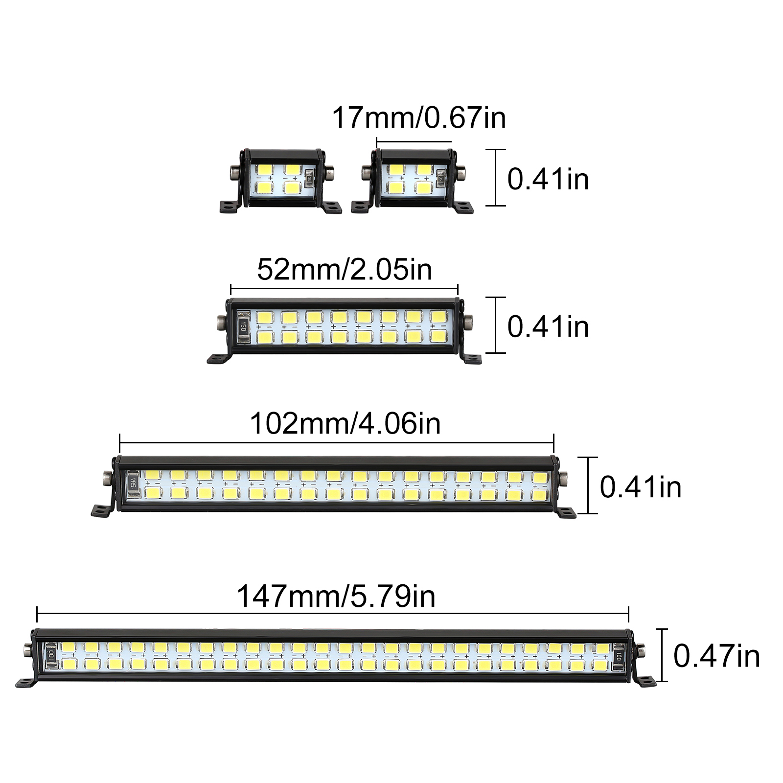 INJORA Bright Light Bar 17/52/ - Model Kit Tamiya บทวิจารณ์และราคา