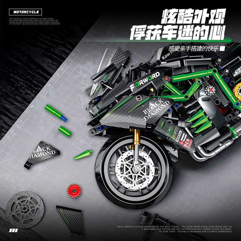 ตัวต่อรถมอเตอร์ไซค์ MOC รุ่นให - Model Kit Motor Nuclear บทวิจารณ์และราคา