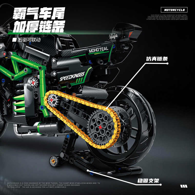 ตัวต่อรถมอเตอร์ไซค์ MOC รุ่นให - Model Kit Motor Nuclear บทวิจารณ์และราคา