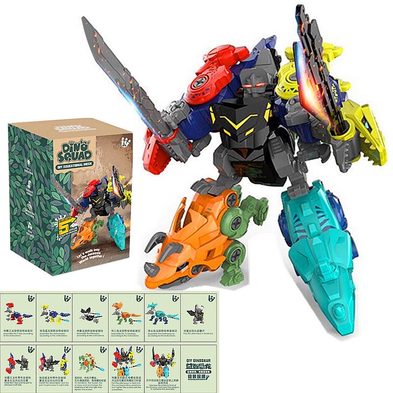 5 IN 1 เด็กประกอบไดโนเสาร์ Tra - Model Kit Dinosaur Bandai บทวิจารณ์และราคา